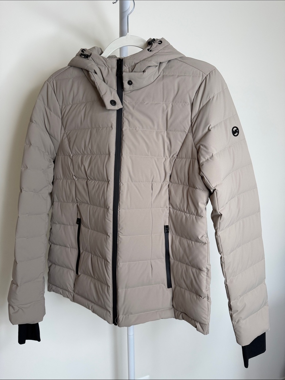 Michael Kors Women's Quilted Hooded Puffer Jacket - Taupe
